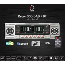  Retro 300 DAB / BT silber chrome 