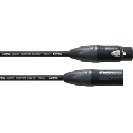 Cordial CPM 2,5 FM XLR Verbindungskabel [1x XLR-Buchse - 1x XLR-Stecker] 2.50m Schwarz