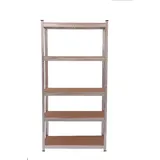 Schwerlastregal, 5 Ablagen je 75kg belastbar, 173 x 75 x 30cm