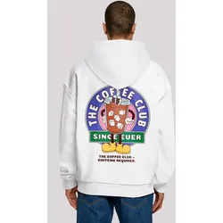 Kapuzenpullover F4NT4STIC "Coffee Club", Herren, Gr. 5XL, weiß, Obermaterial: 100% Baumwolle, casual, oversize, Langarm, Pullover, Premium Qualität