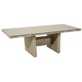 Ploß Sahara Diningtisch 220 x 100 x 75 cm beige/grau meliert