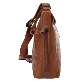 Spikes & Sparrow CROSSOVER Umhängetasche Leder Brown