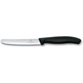 Victorinox Swiss Classic Tomatenmesser 11 cm 6-tlg. Schwarz/Silber