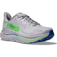 HOKA Clifton 10 Herren Ash Grey/Neon Green 40 2/3