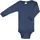 Engel Naturtextilien Engel Baby Langarm-Body mit Druckverschluss aus Wolle / Seide Marine 62/68