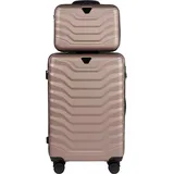 Wings PEAFOWL Kosmetikkoffer 14" Schwarz mit Sicherheitsverschluss - Gold