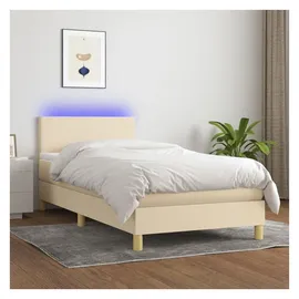 vidaXL Boxspringbett 100 x 200 cm Creme