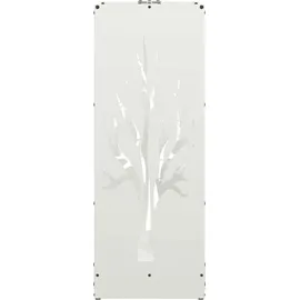 vidaXL Kaminholzregal Kaltgewalzter Stahl 40 x 30 x 80 cm Weiß