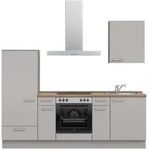 Nobilia Küchenzeile Touch I 240 cm grau