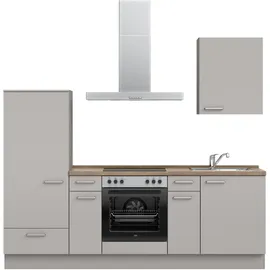 Nobilia Küchenzeile Touch I 240 cm grau
