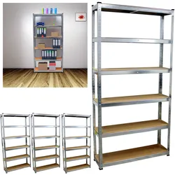 4x Schwerlastregal Steckregal 200x100x30 Archivregal Schwerlastregal Lagerreg...