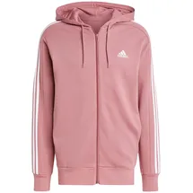 Adidas Essentials French Terry 3-Streifen Kapuzenjacke Pink M