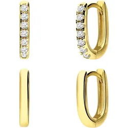 Lucardi Geschenkset 925 Silber Schmuck-Set   Damen 