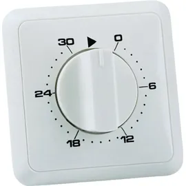 WALLAIR 20100249 Unterputz-Timer analog Tagesprogramm 30 min 3680W IP20 2polig