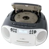 Reflexion DAB+, DAB, UKW AUX, CD, Kassette, USB Weiß, Grau