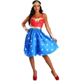 Rubies Damen Dc Comics Classic Wonder Woman Costume Dress Erwachsenenkostüm, wie abgebildet, S - S