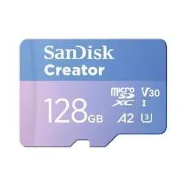 SanDisk Creator microSD-Karte 128GB UHS-I-Speicherkarte bis 190 MB/s