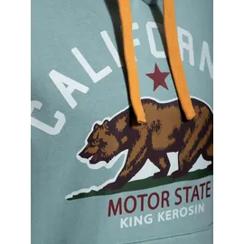 King Kerosin Sweatshirt California Motor State grün L