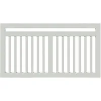 Plus Gartenzaun PLUS "Linea", weiß, H:80cm L:150cm, Holz, Stahl, Zaunelemente, Höhe: 80 cm, Gesamtlänge: 4,78 bis 23,62 m, zum Einbetonieren