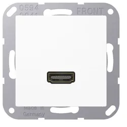 Jung HDMI-Steckdose UPmont Kanaleinb weiß AS/A MA A 1112 WW 1HDMI RAL9010