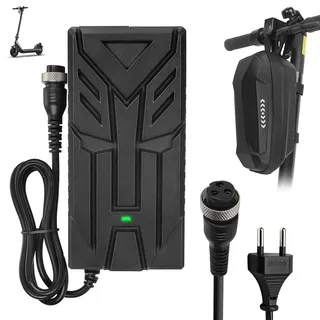 HPGAAVD Ladegeräte für Scooter,54.6V 2A Ladegeräte für Smartgyro Speedway,UrbanGlide E-Cross Pro,48V Lithium Batterie Ladegerät für Kugoo M4 / M4 Pro,Hitway H5/H5 Pro+2L Aufbewahrungsbeutel