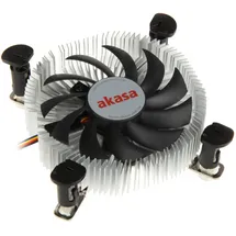Akasa AK-CC7122BP01 Low Profile CPU-Kühler (26 mm), CPU Kühler, Blau,