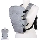 Lorelli Babytrage Tragehilfe Between Bauchtrage verstellbare Gurte ab 4 Monaten hellgrau