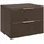 Badplaats Waschbeckenunterschrank Rimini 2 Schubladen 60 x 46 x 46 cm Walnuss Braun
