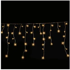 Gartenpirat LED-Eisregen-Lichterkette mit Flashing-Effekt Lichterkette LED warmweiß : 4,2 m 168 LED-Lichterkette außen innen Timer Flash-Effekt
