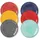 DOWAN Speiseteller 26,5 cm Bunt 6er Set
