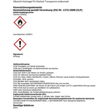 Albrecht Holzsiegel PU-Klarlack Transparent seidenmatt 0,75 l