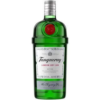 Tanqueray London Dry Gin | aromatischer Gin | 4-fach destilliert auf englischem Boden | 43,1% vol | 1000ml Einzelflasche