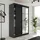 kier furniture Schiebetürenschrank Lamaro 138 x 205 x 59 cm Grau/Schwarz