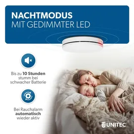 Unitec Design Rauchwarnmelder Weiß