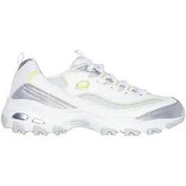 SKECHERS D'Lites-Chromatic Damen Weite M Silber/Weiß 41