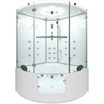 AcquaVapore Dampfdusche Whirlpool Dusche Duschkabine K60-WS-TH-EC 140x140cm 2K Scheiben Versiegelung