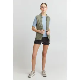 Oxmo Fleeceweste OXMO "Fleeceweste OXRagnara", Damen, Gr. S, grün (seagrass), Obermaterial: 100% Polyester PES., Westen Fleeceweste