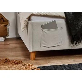 Meise Möbel meise.möbel Polsterbett Fun 140 x 200 cm Stoff Beige