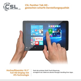 CSL Panther Tab HD 10.1" 128 GB Wi-Fi W11H schwarz