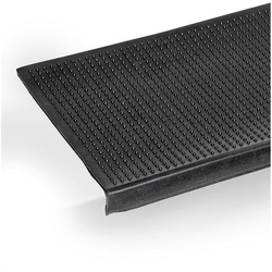 Stufenmatte Stufenschutz aus Gummi Treppenschutz Treppenmatte, ANRO, Rechteckig schwarz 25 cm x 77 cm