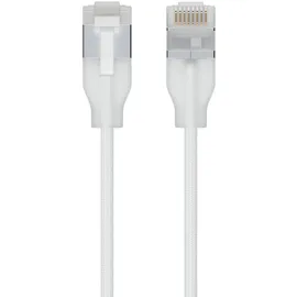 UBIQUITI networks Ubiquiti UniFi Etherlighting Patchkabel Cat6A 2m Weiß – Ultra Slim RJ45 Netzwerkkabel mit 10 Gbit/s, PoE++ und Etherlighting (UACC-Cable-Patch-EL-C6A-2M-W)