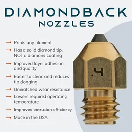 us synthetic DiamondBack MK8 Nozzle - 0.4mm