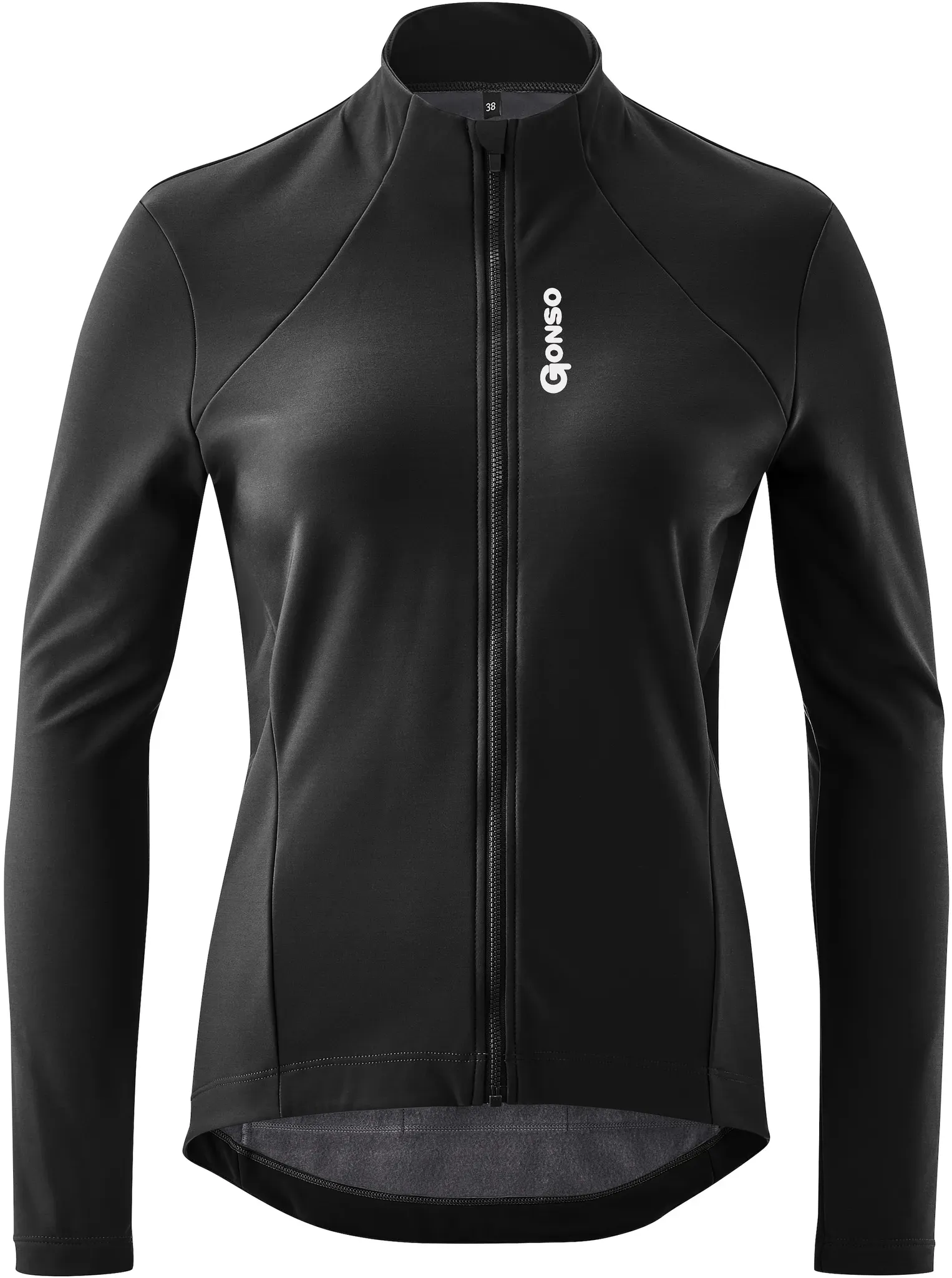 Radtrikot »SITIVO TRIKOT THERM W«, Damen Fahrradtrikot langarm, isolierendes Full-Zip Trikot, Tight Fit, Gr. 48, schwarz, , 69264311-48