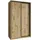 masseno Schwebetürenschrank NISSE 120 x 205 x 60 cm Braun