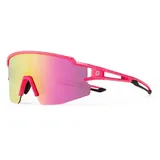 ROCKBROS Kinder Fahrradbrille polarisiert UV-Schutz Rosa