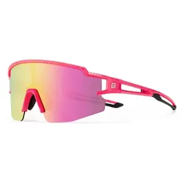 ROCKBROS Kinder Fahrradbrille polarisiert UV-Schutz Rosa