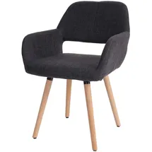 Mendler Esszimmerstuhl HWC-A50 II Textil dunkelgrau