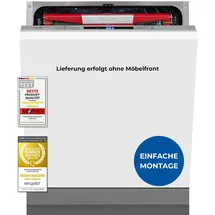 Exquisit EGSP9614-E-031B Einbau-Geschirrspüler (vollintegrierbar, 598 mm breit)