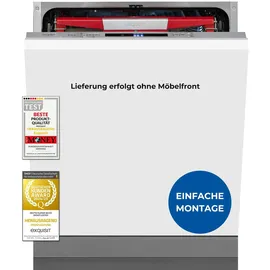 Exquisit EGSP9614-E-031B Einbau-Geschirrspüler (vollintegrierbar, 598 mm breit)