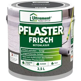 Ultrament Betonlasur Pflaster Frisch Anthrazit 2,5 l